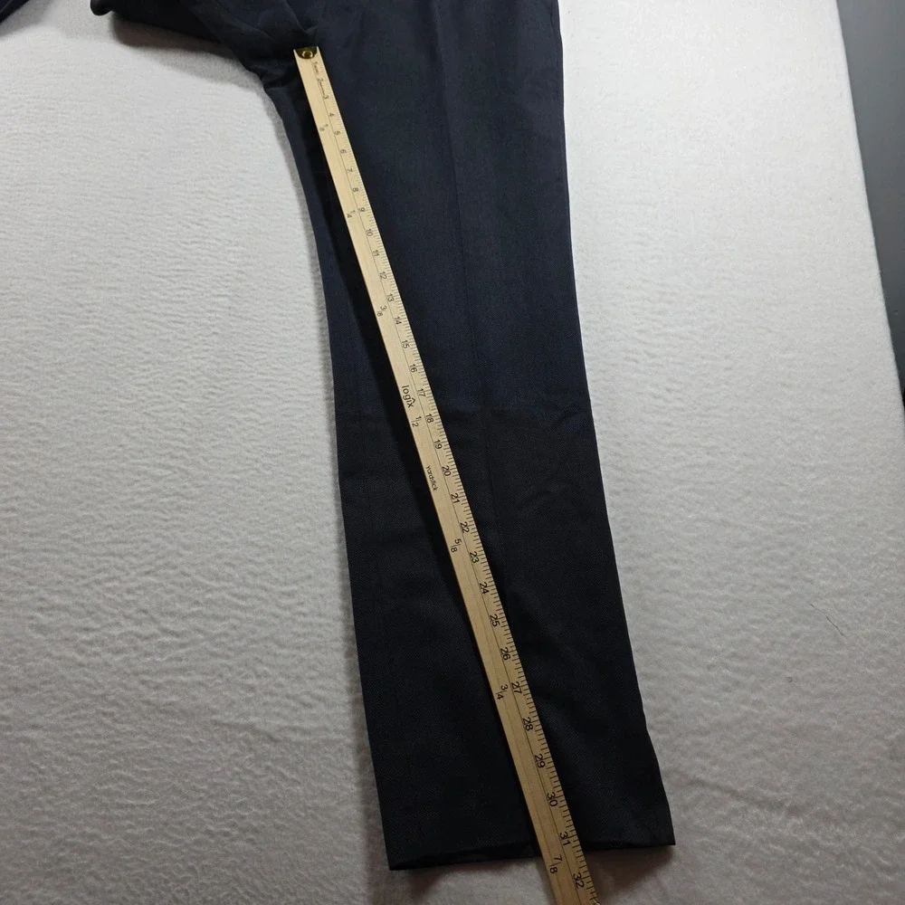 Banana‎ Republic Tailored Slim Fit Dress Pants Midnight Navy Honeycomb 35x32
